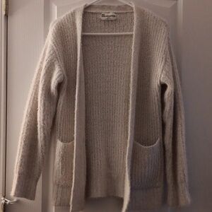 No Boundaries Cozy Cream Open-Front Sweater Xxs